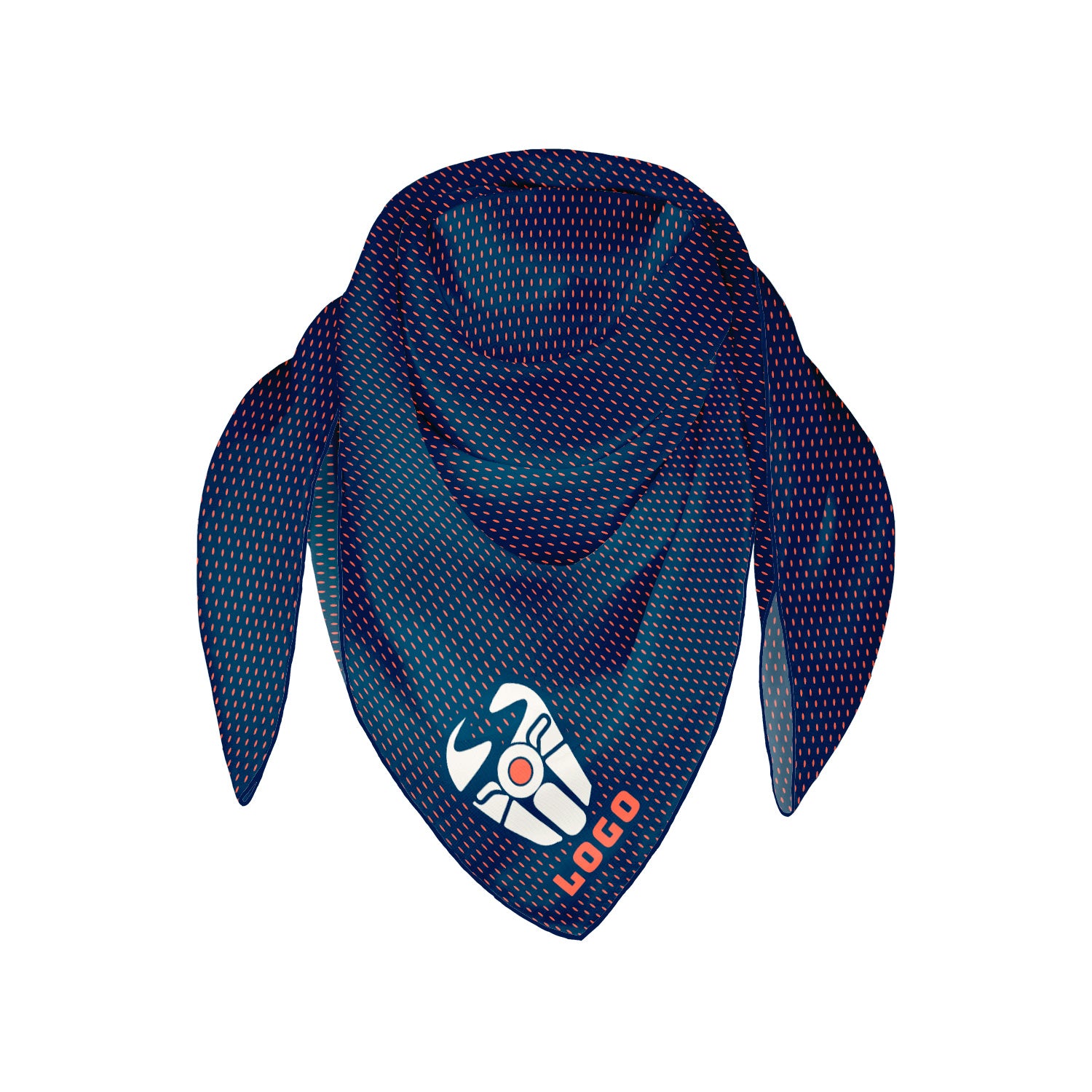 Jersey 1 Square Chiffon Logo Scarf - Knotty Tie Co.