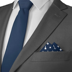 Jets Pocket Square - Matching Necktie- Knotty Tie Co.