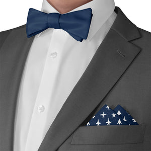 Jets Pocket Square - Matching Bow Tie - Knotty Tie Co.