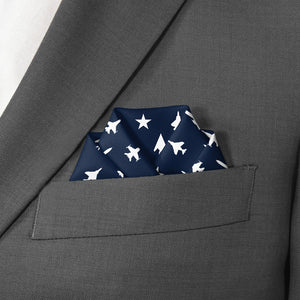 Jets Pocket Square - Scalloped Fold - Knotty Tie Co.