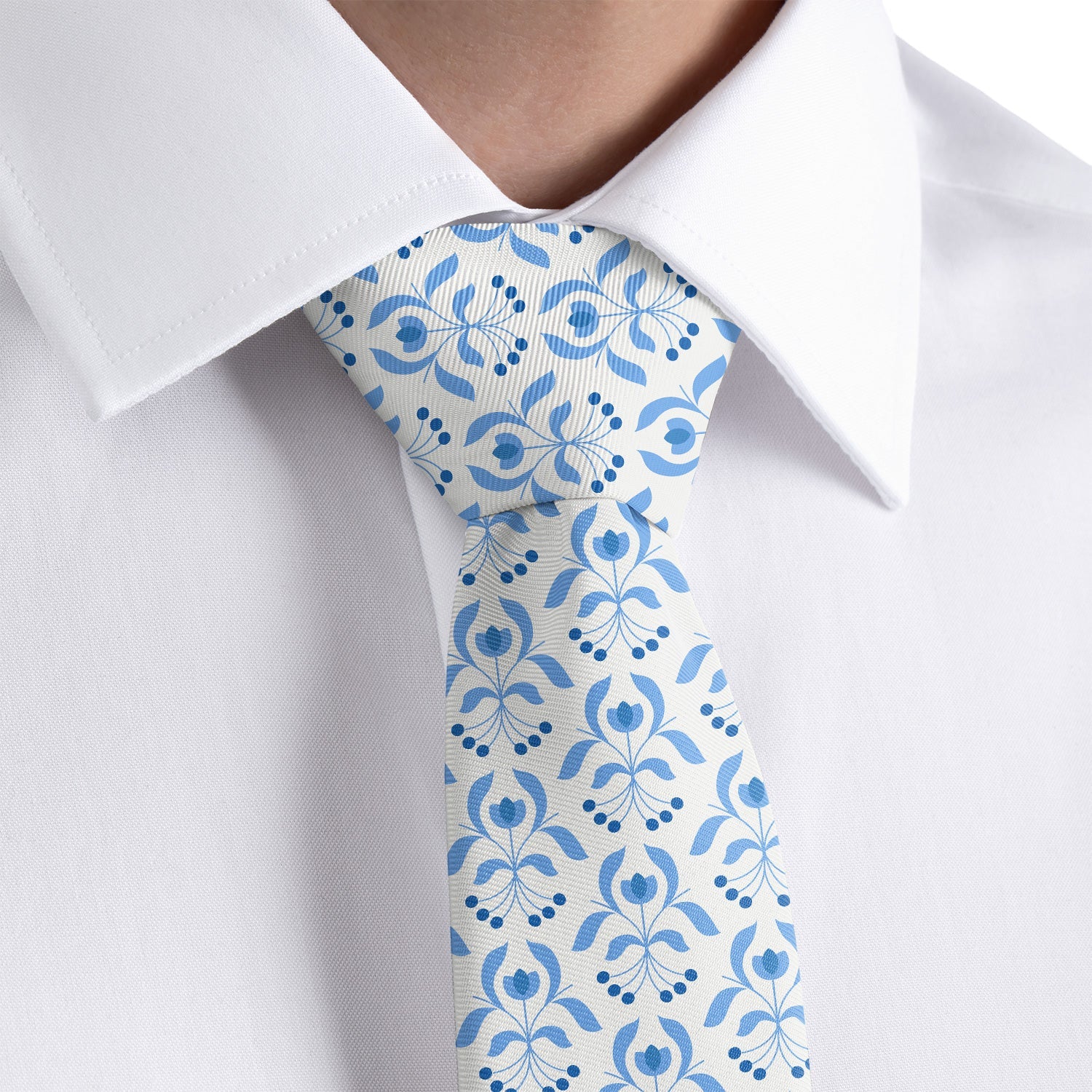 Julie Floral Necktie - Dress Shirt - Knotty Tie Co.