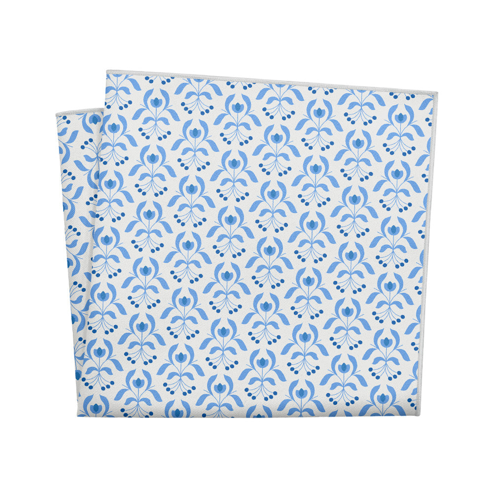 Julie Floral Pocket Square - 12" Square - Knotty Tie Co.