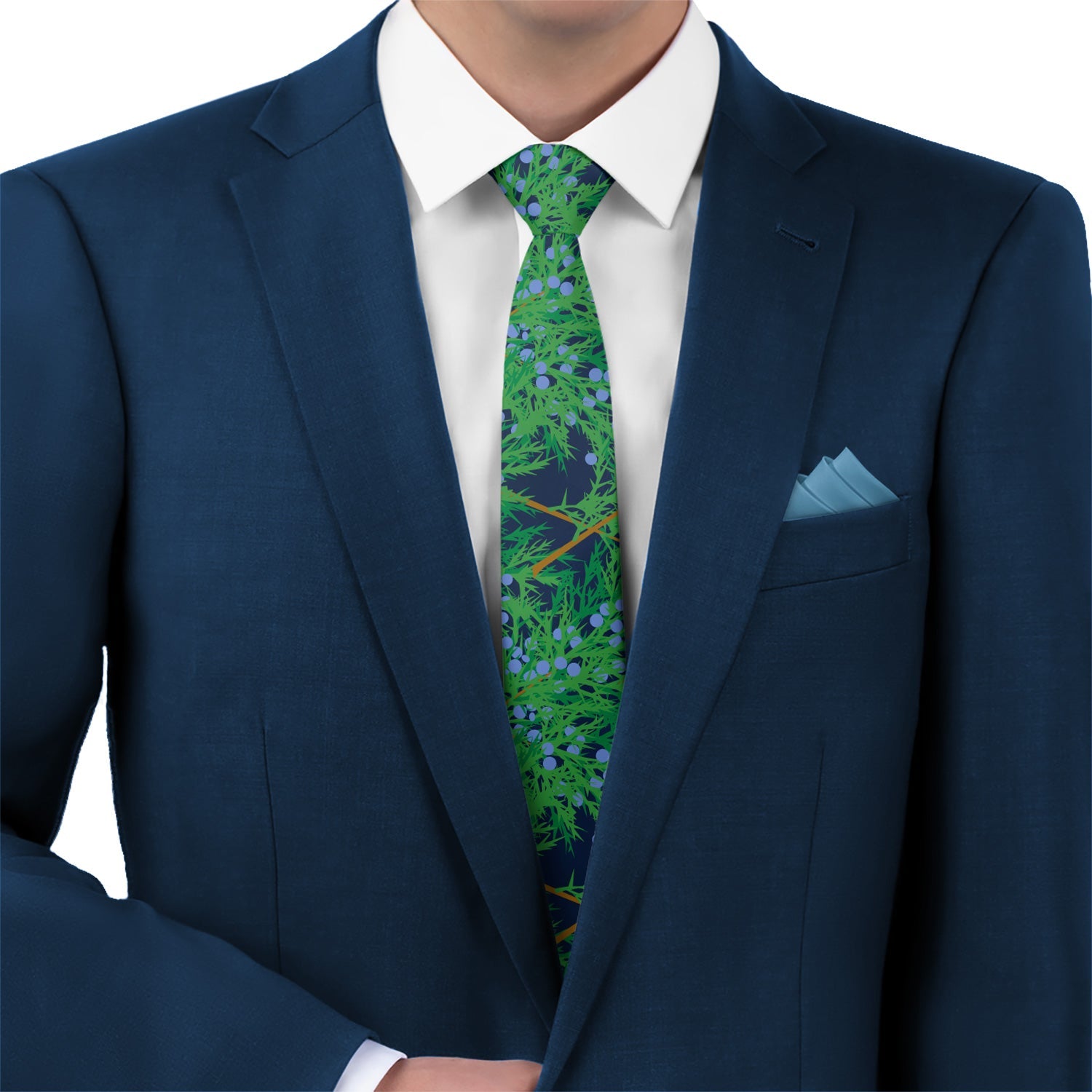 Juniper Necktie - Matching Pocket Square - Knotty Tie Co.