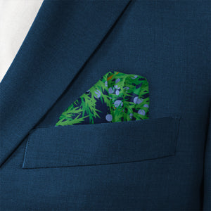 Juniper Pocket Square - Wave Fold - Knotty Tie Co.