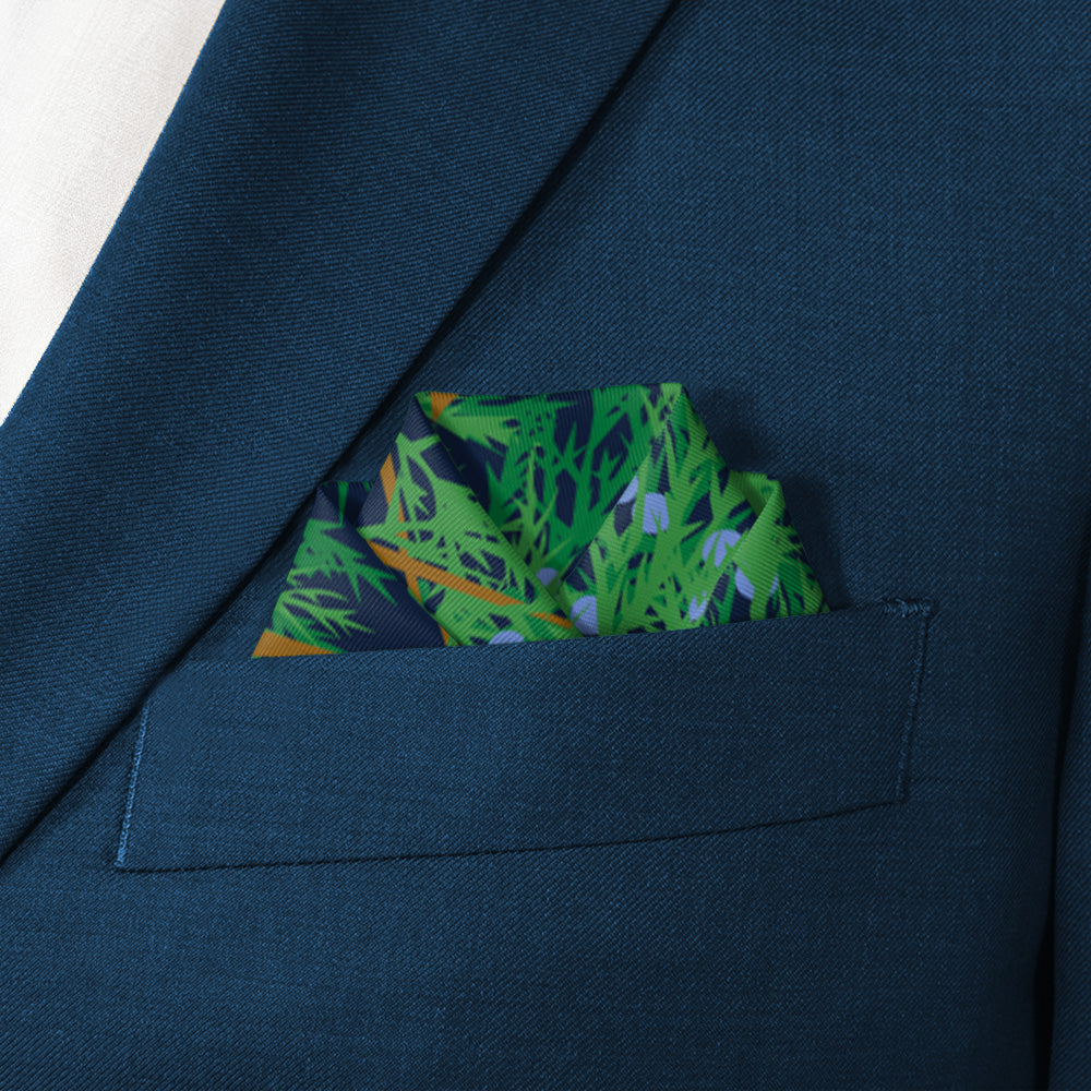 Juniper Pocket Square - Scalloped Fold - Knotty Tie Co.