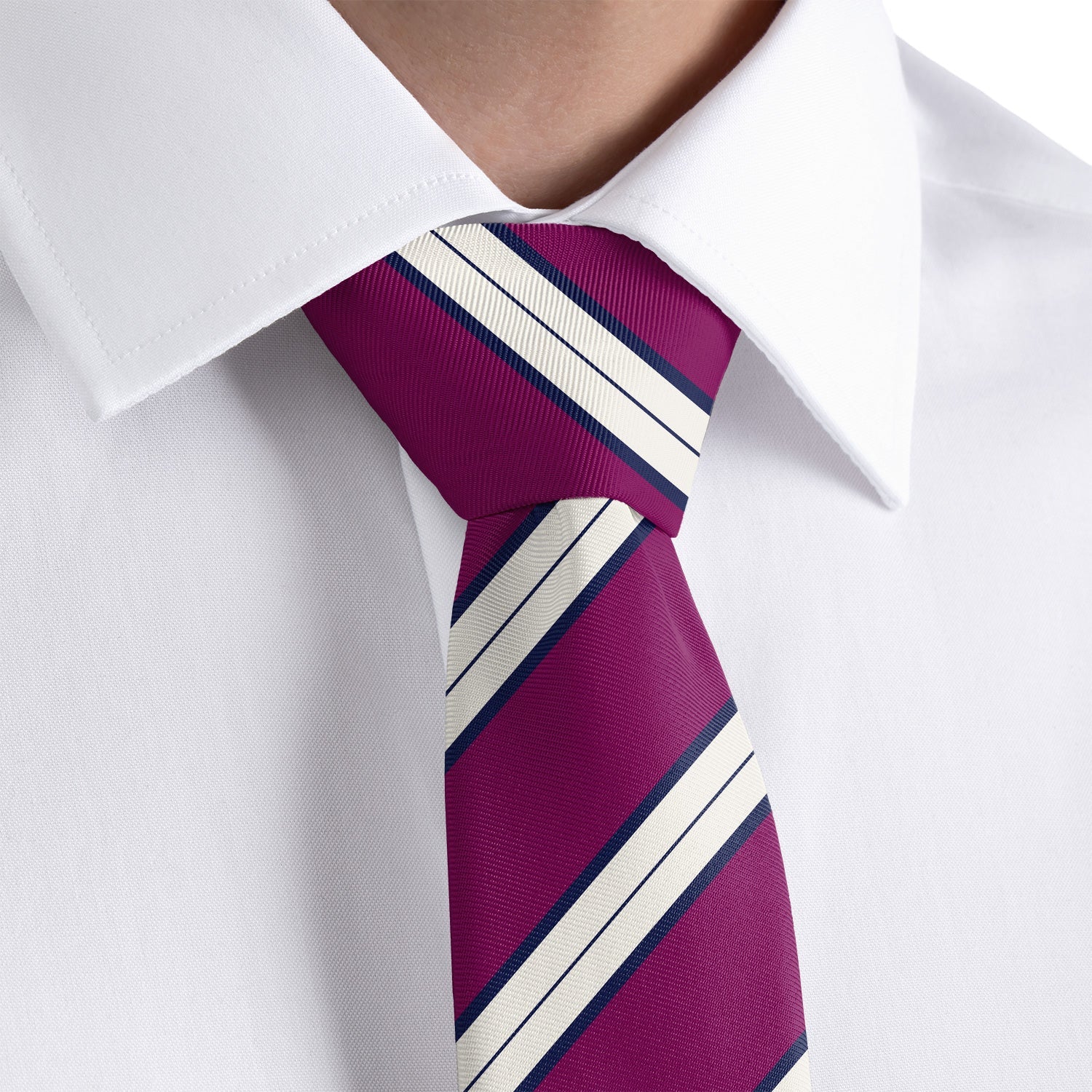 Kalamath Stripe Necktie - Rolled - Knotty Tie Co.