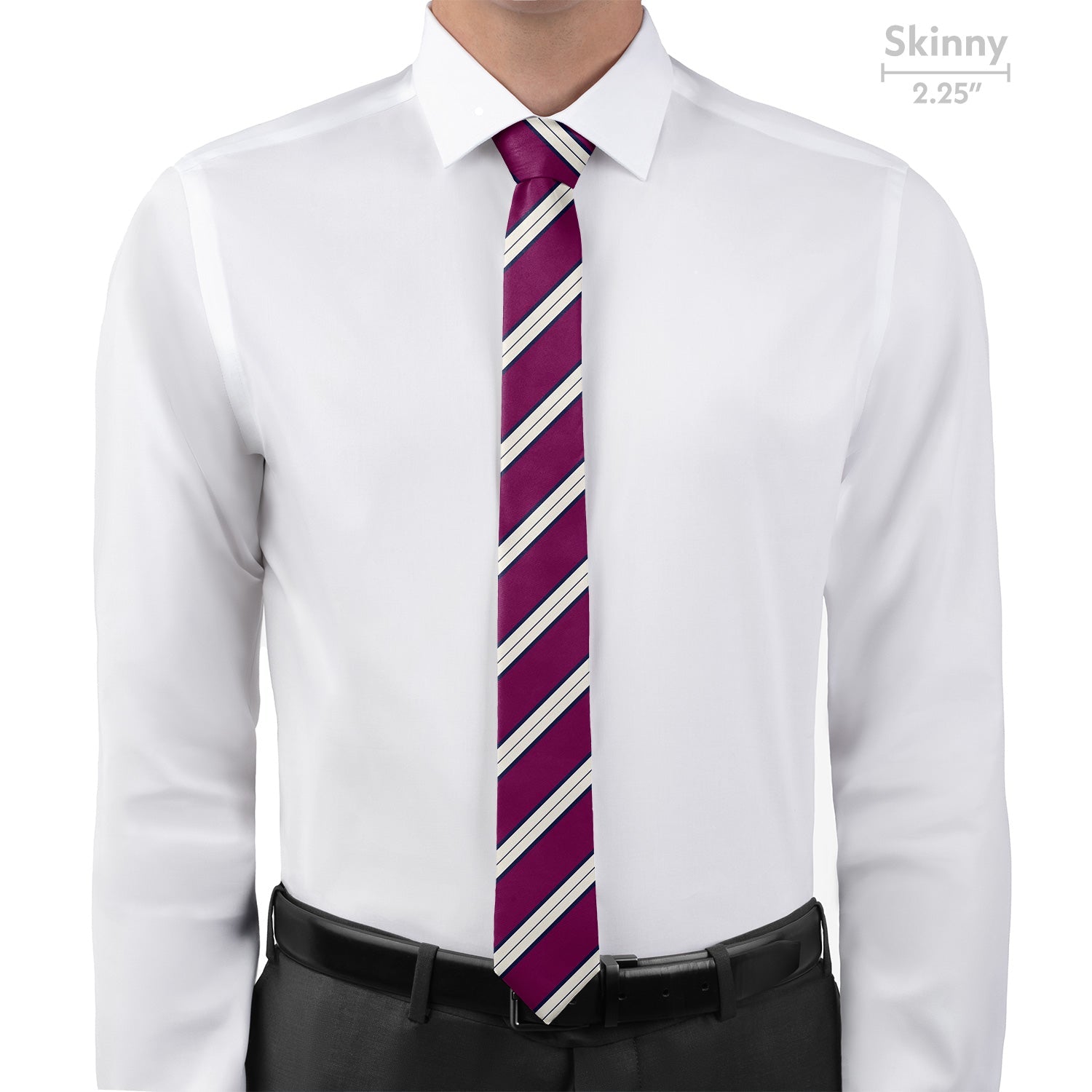 Kalamath Stripe Necktie - Skinny - Knotty Tie Co.