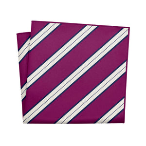 Kalamath Stripe Pocket Square - 12" Square - Knotty Tie Co.