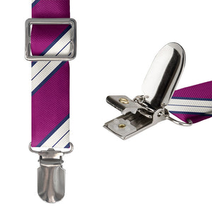 Kalamath Stripe Suspenders - Hardware and Strap - Knotty Tie Co.