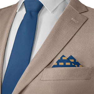 Kansas State Outline Pocket Square - Matching Necktie- Knotty Tie Co.