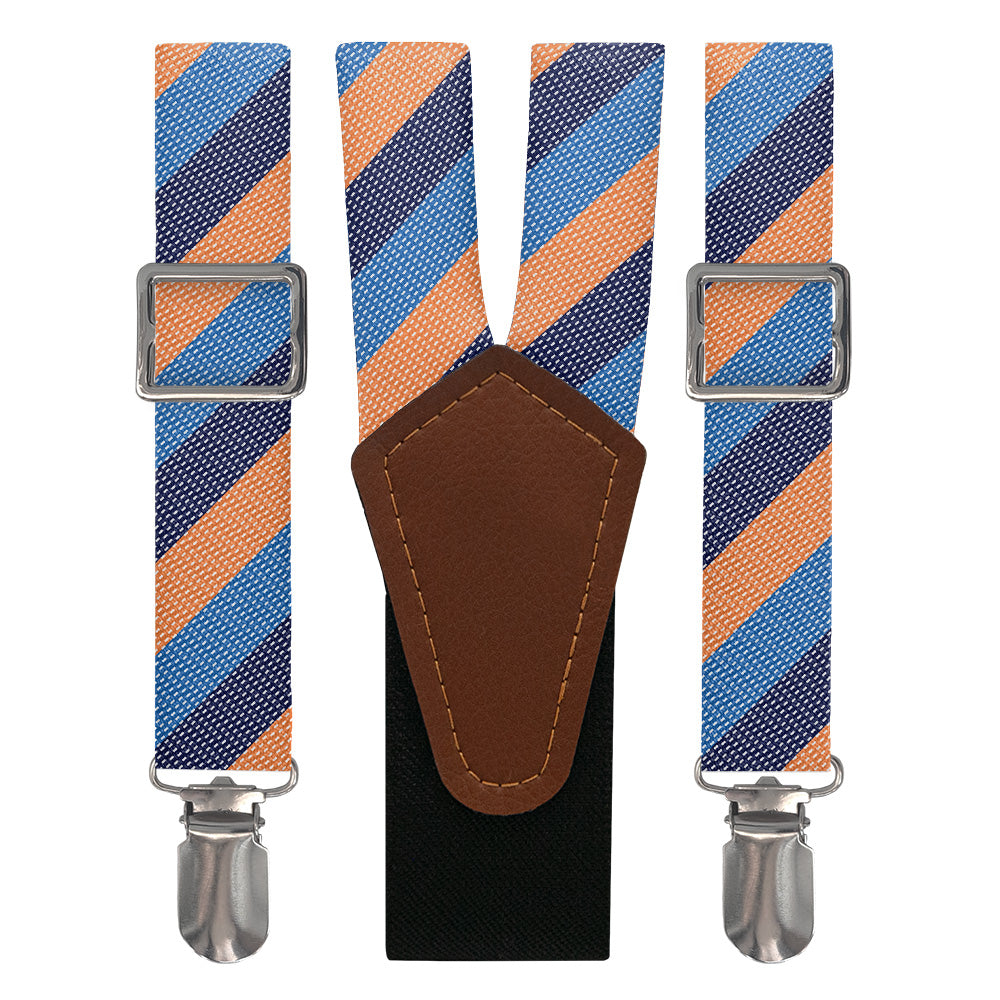 Kent Stripe Suspenders - Main View - Knotty Tie Co.