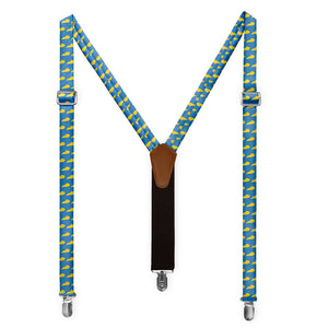 Kentucky State Outline Suspenders - Full Front View - Knotty Tie Co.