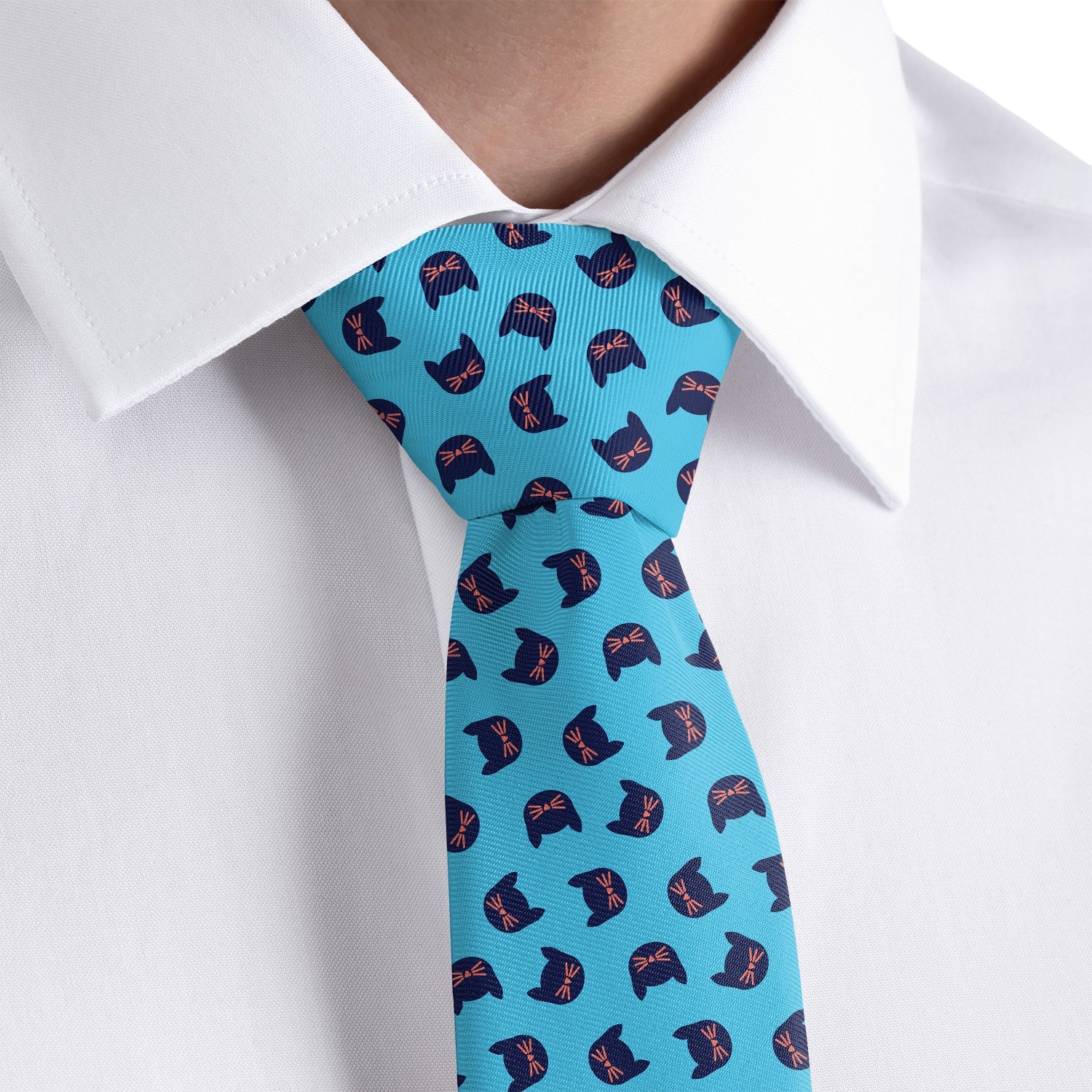 Kitty Cats Necktie - Rolled - Knotty Tie Co.