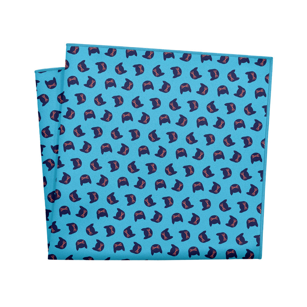 Kitty Cats Pocket Square - 12" Square - Knotty Tie Co.