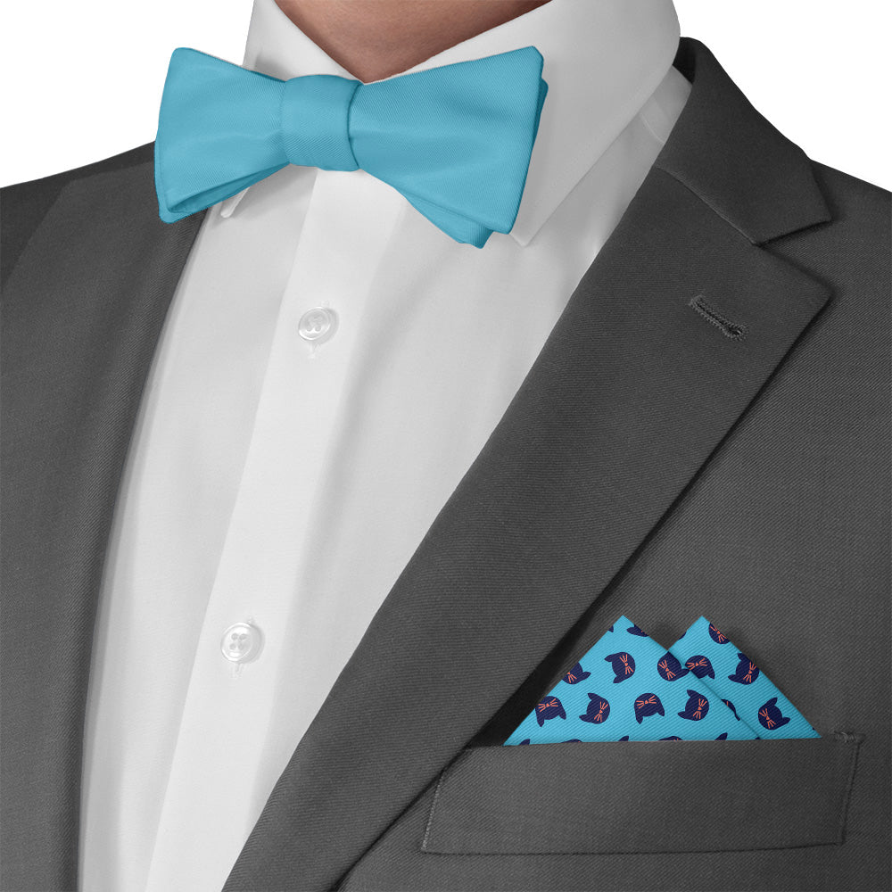 Kitty Cats Pocket Square - Matching Bow Tie - Knotty Tie Co.