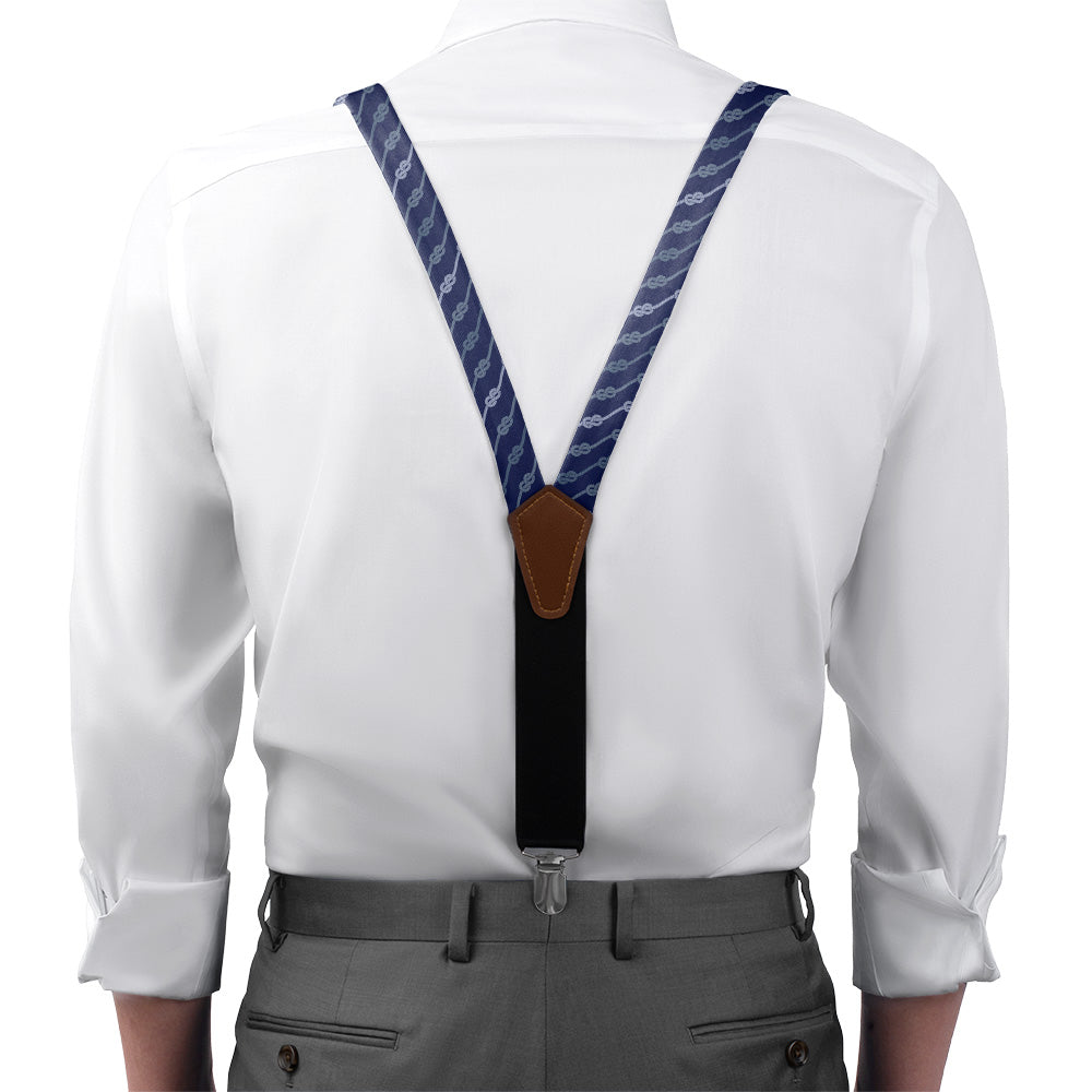 Knotical Suspenders - On Model Front View - Knotty Tie Co.