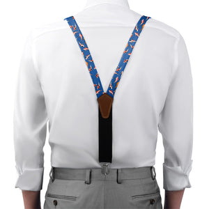 Koi Fish Suspenders - On Model Front View - Knotty Tie Co.