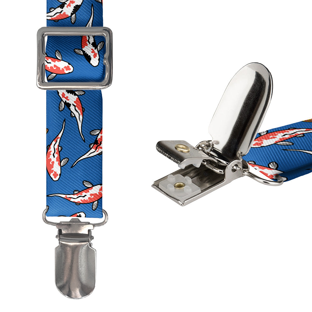 Koi Fish Suspenders - Hardware and Strap - Knotty Tie Co.