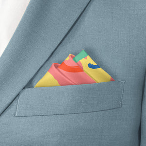 La Splash Pocket Square - Stairs Fold - Knotty Tie Co.