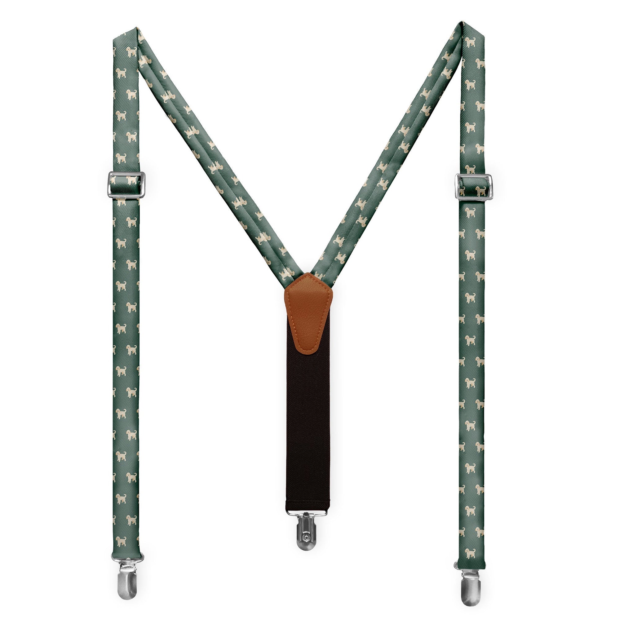 Labradoodle Suspenders - Full Front View - Knotty Tie Co.