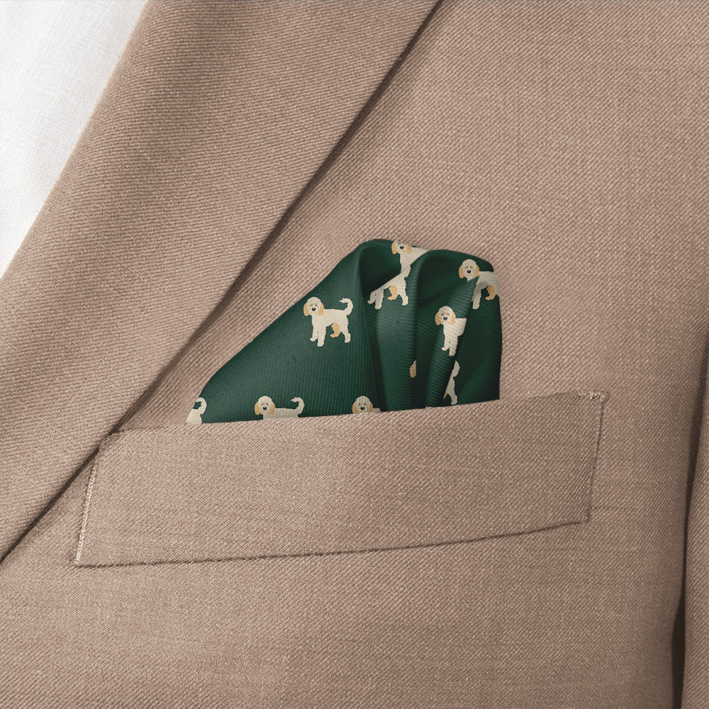 Labradoodle Pocket Square - Wave Fold - Knotty Tie Co.