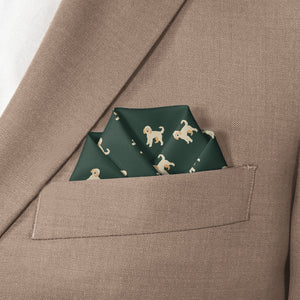 Labradoodle Pocket Square - Scalloped Fold - Knotty Tie Co.