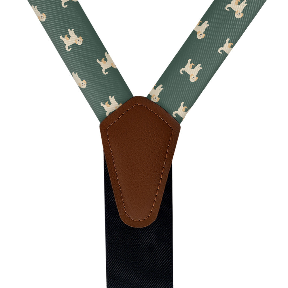 Labradoodle Suspenders - Vegan Leather Y-Back - Knotty Tie Co.