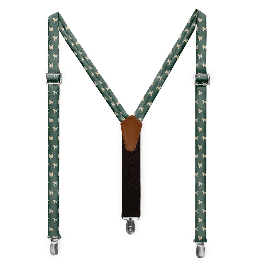 Labradoodle Suspenders - Full Front View - Knotty Tie Co.