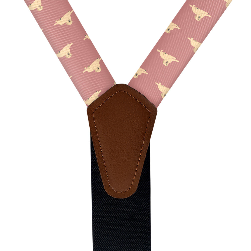 Labrador Retriever Suspenders - Vegan Leather Y-Back - Knotty Tie Co.