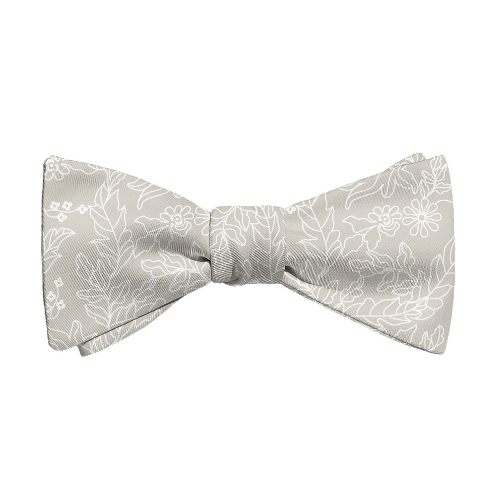 Lacey Floral Bow Tie - Adult Extra-Long Self-Tie 18-21" - Knotty Tie Co.