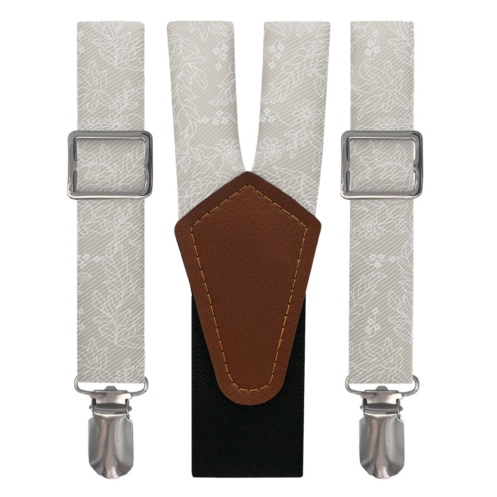 Lacey Floral Suspenders - Main View - Knotty Tie Co.