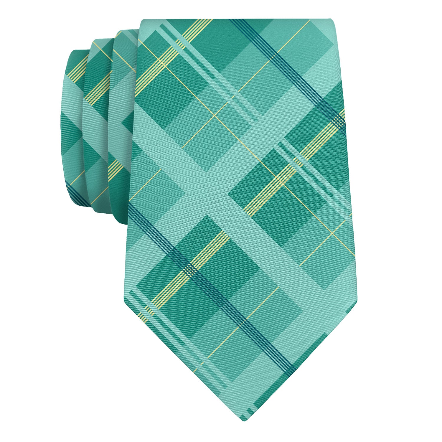 Lanai Plaid Necktie - Rolled - Knotty Tie Co.