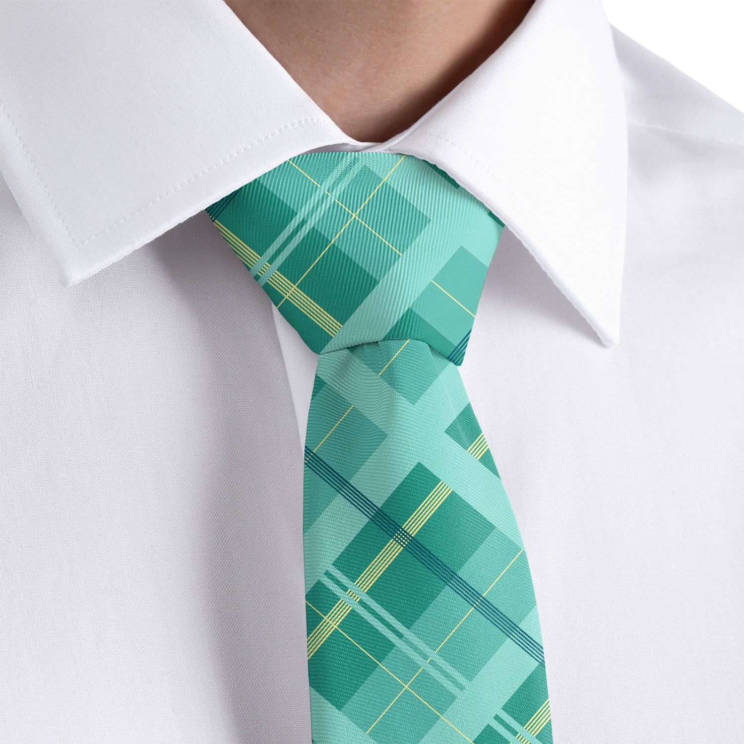 Lanai Plaid Necktie - Rolled - Knotty Tie Co.