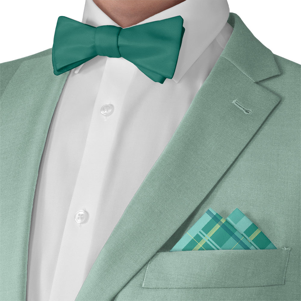 Lanai Plaid Pocket Square - Matching Bow Tie - Knotty Tie Co.