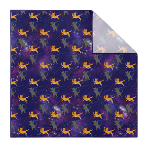 Laser Cats Pocket Square - Printed - Knotty Tie Co.