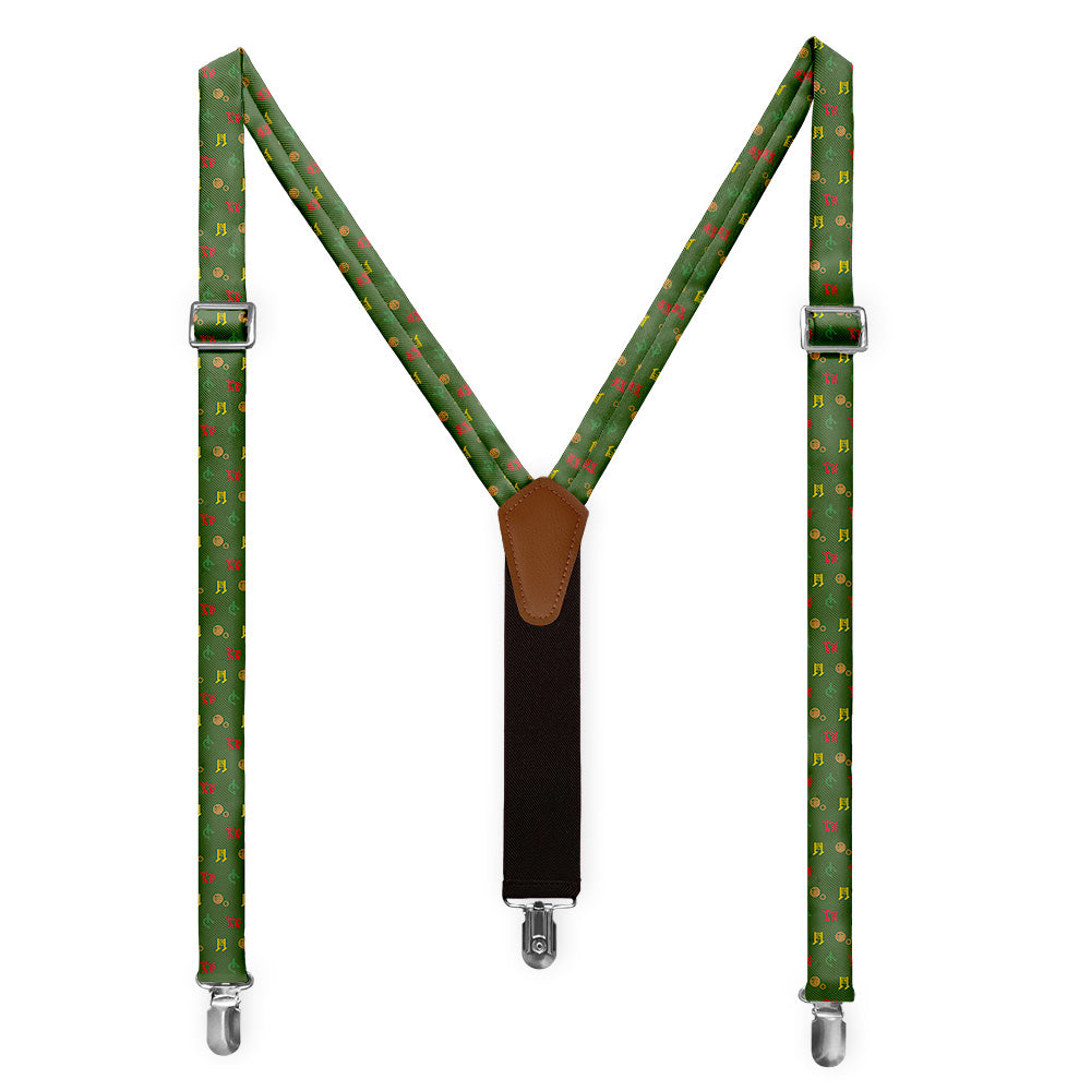 Lawn Games With Friends Suspenders - Full Front View - Knotty Tie Co.