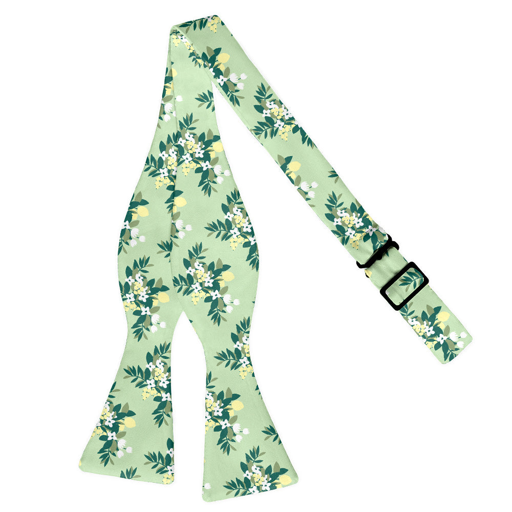 Lemon Blossom Bow Tie - Adult Extra-Long Self-Tie 18-21" - Knotty Tie Co.