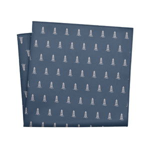 Lighthouse Pocket Square - 12" Square - Knotty Tie Co.