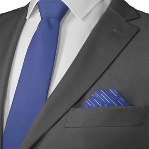 Lightspeed Geometric Pocket Square - Matching Necktie- Knotty Tie Co.