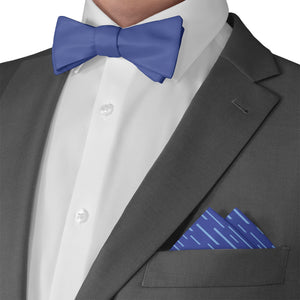 Lightspeed Geometric Pocket Square - Matching Bow Tie - Knotty Tie Co.