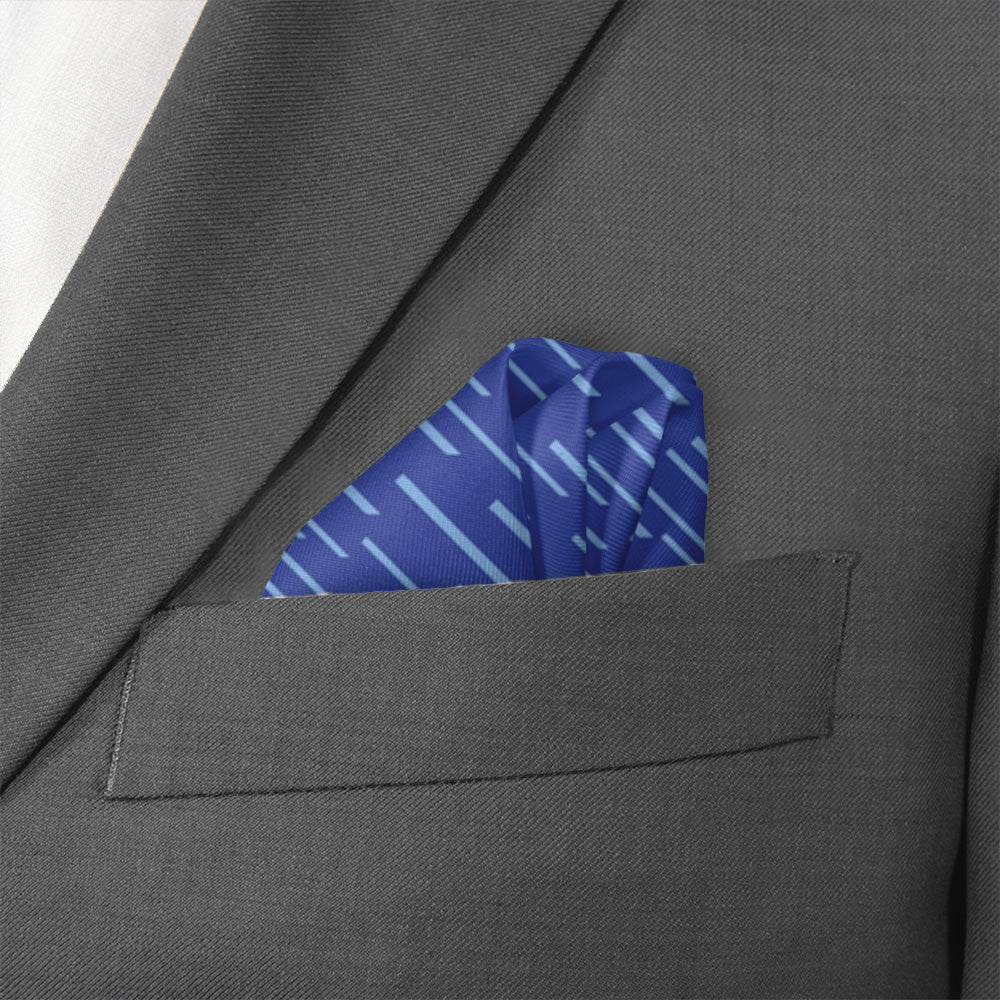 Lightspeed Geometric Pocket Square - Wave Fold - Knotty Tie Co.