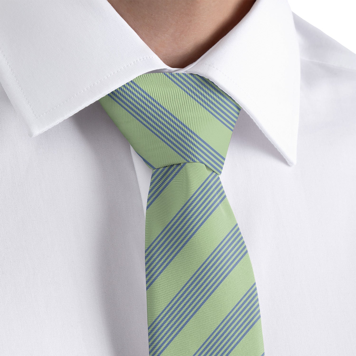 Lincoln Stripe Necktie - Rolled - Knotty Tie Co.