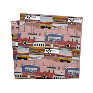 Lincoln Park Facades Pocket Square - 12" Square - Knotty Tie Co.