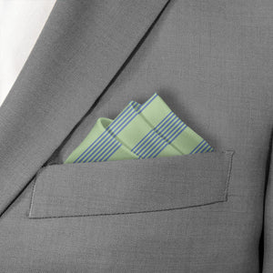 Lincoln Stripe Pocket Square - Stairs Fold - Knotty Tie Co.