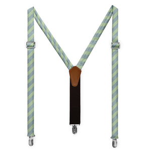 Lincoln Stripe Suspenders - Full Front View - Knotty Tie Co.