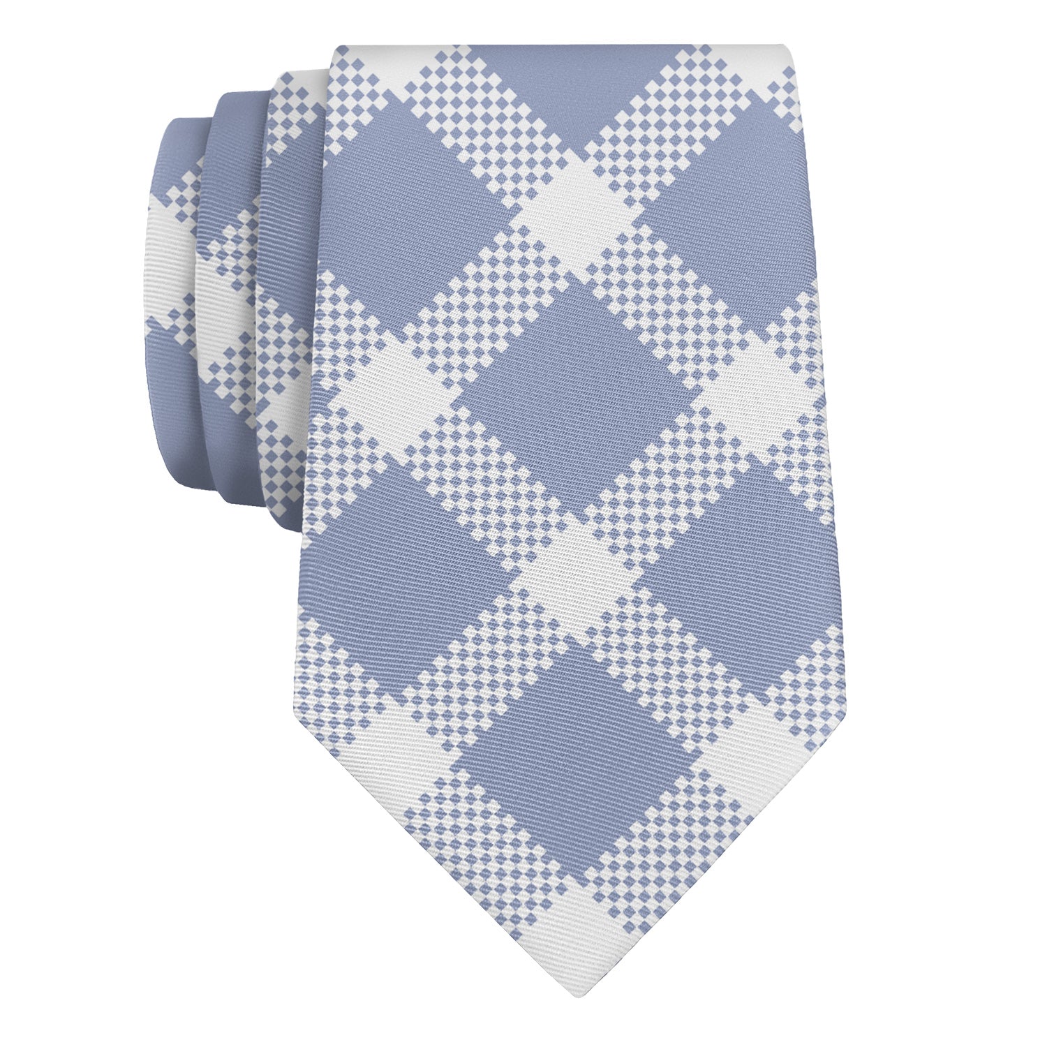 Louisiana Plaid Necktie - Rolled - Knotty Tie Co.