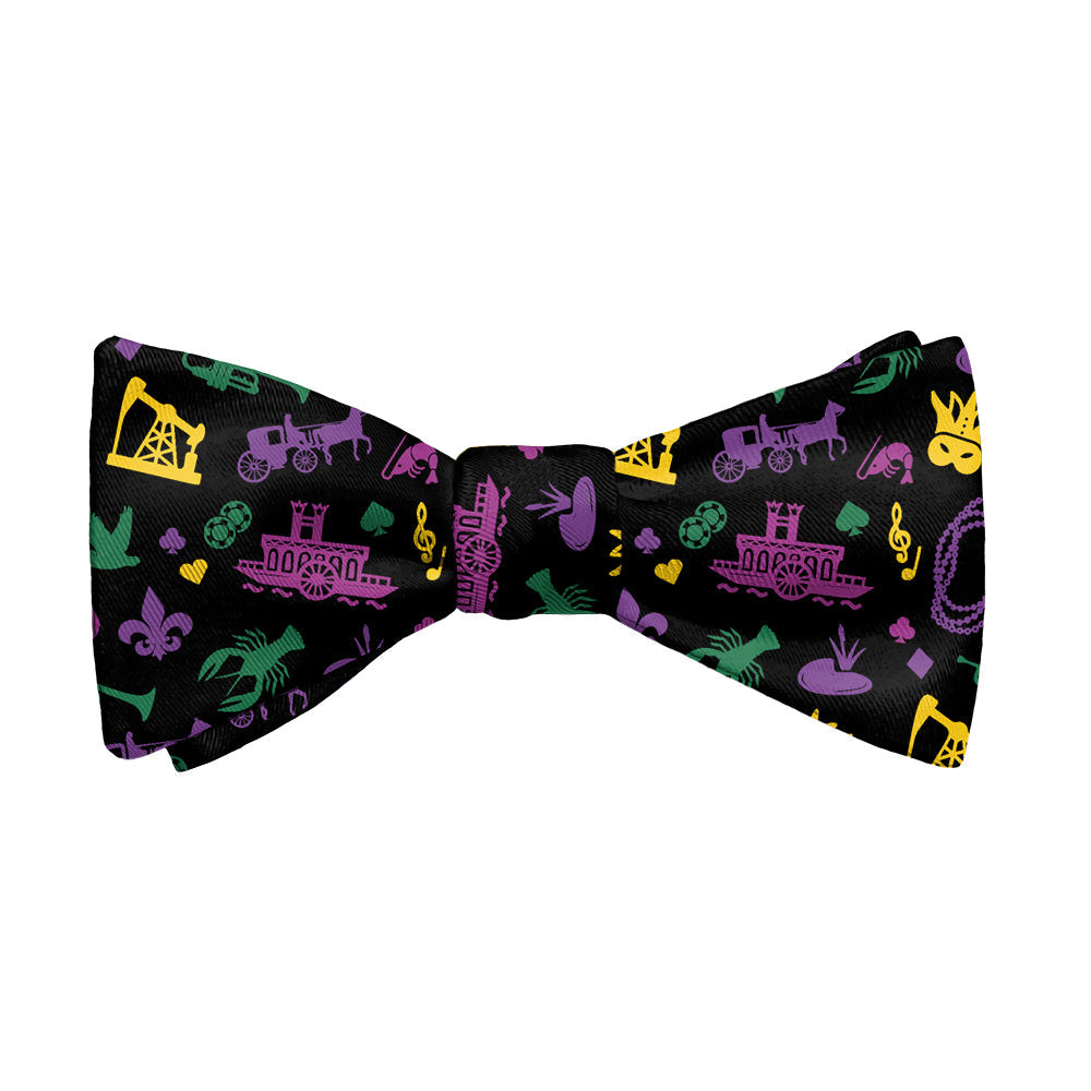 Louisiana State Heritage Bow Tie - Adult Extra-Long Self-Tie 18-21" - Knotty Tie Co.