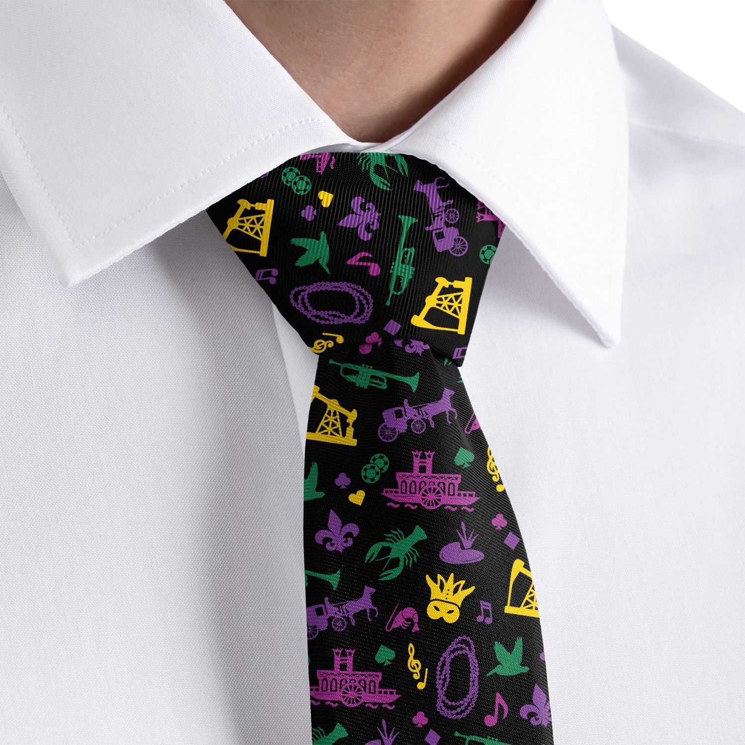 Louisiana State Heritage Necktie - Rolled - Knotty Tie Co.