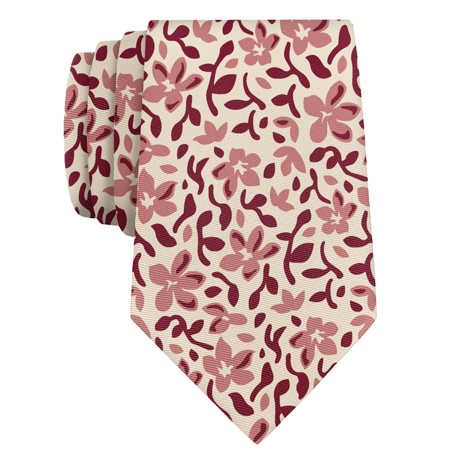 Luke Floral Necktie - Rolled - Knotty Tie Co.