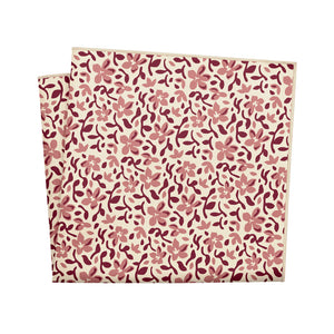 Luke Floral Pocket Square - 12" Square - Knotty Tie Co.